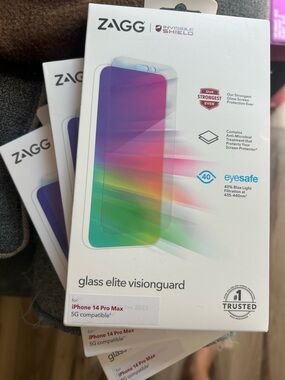ZAGG Glass Elite VisionGuard Screen Protector -3 pack- iPhone 14 Pro Max